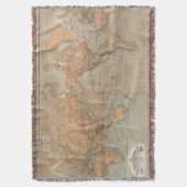 Vintage Karte der Welt (1870) Decke (Vorderseite Vertikal)