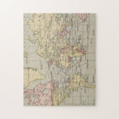 Vintage Karte der Welt (1914) Puzzle (Vertikal)