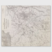 Vintage Karte des Adirondacks New York Geschenkpapier (Flach)