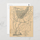 Vintage Karte des Alabama-Flusssystems (1887) (Vorne/Hinten)