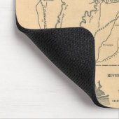 Vintage Karte des Alabama-Flusssystems (1887) Mousepad (Ecke)