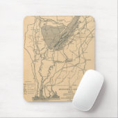 Vintage Karte des Alabama-Flusssystems (1887) Mousepad (Mit Mouse)