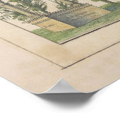 Vintage Karte des Balkans (1841) Poster (Ecke)