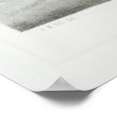 Vintage Karte des Büffalo NY (1853) Poster (Ecke)