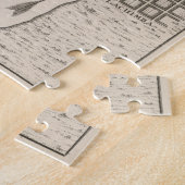 Vintage Karte des Chilen Santiago (1764) Puzzle (Seite)