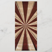 Vintage Karte des Circus Wedding (Rückseite)