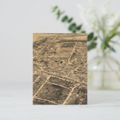 Vintage Karte des Durham NC (1891) (Stehend Vorderseite)