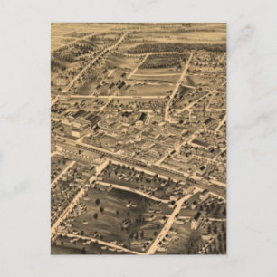 Vintage Karte des Durham NC (1891)