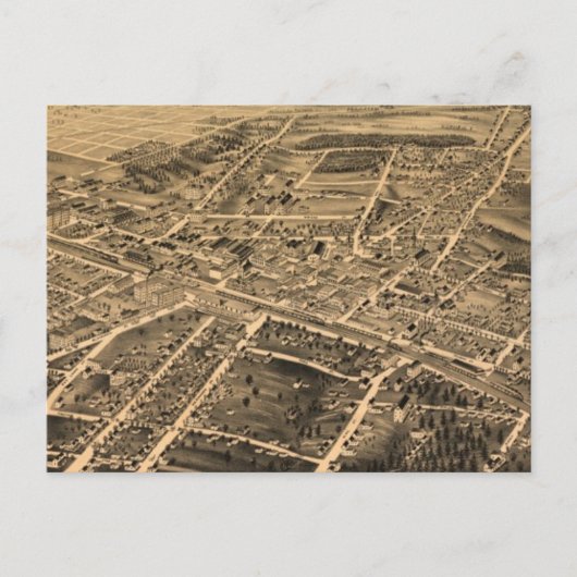 Vintage Karte des Durham NC (1891) (Vorderseite)