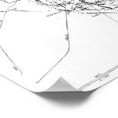 Vintage Karte des Eisenbahnnetzes von Chicago (191 Poster (Ecke)