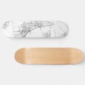 Vintage Karte des Eisenbahnnetzes von Chicago (191 Skateboard (Horizontal)