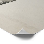 Vintage Karte des Genfer Sees (1882) Poster (Ecke)