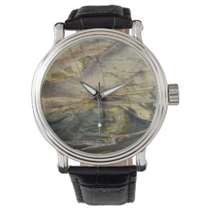 Vintage Karte des Gettysburg-Schlachtfeldes (1863) Armbanduhr