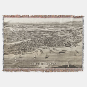 Vintage Karte des hl. Augustine FL (1885) Decke