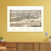 Vintage Karte des hl. Augustine FL (1885) Leinwanddruck (Insitu (Wohnzimmer))