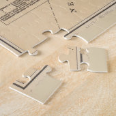 Vintage Karte des Lake Winnipesaukee (1896) Puzzle (Seite)