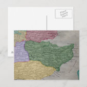 Vintage Karte des Landkreises Kent, England (Vorne/Hinten)