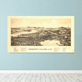 Vintage Karte des Meredith NH (1899) Leinwanddruck (Insitu (Holzboden))