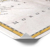 Vintage Karte des Mittelmeers (1745) Poster (Ecke)