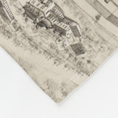 Vintage Karte des Nashua NH (1883) Fleecedecke (Ecke)