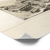 Vintage Karte des Nashua NH (1883) Poster (Ecke)