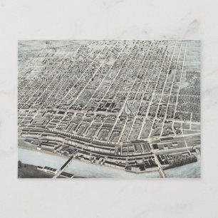 Vintage Karte des NH Manchester (1876)