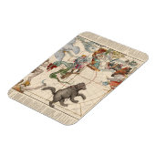 Vintage Karte des Nordpols Magnet (Linke Seite)