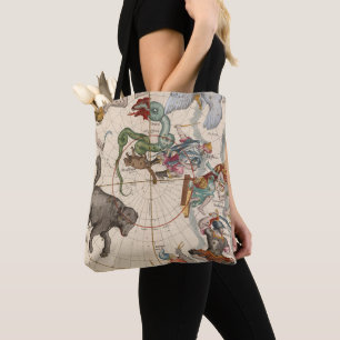 Vintage Karte des Nordpols Tasche