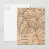 Vintage Karte des Panamakanals (1885) (Vorne/Hinten)