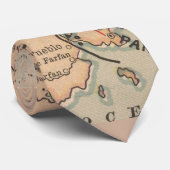 Vintage Karte des Panamakanals (1885) Krawatte (Gerollt)