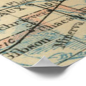 Vintage Karte des Pontchartrain (1896) Poster (Ecke)