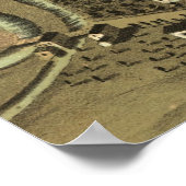 Vintage Karte des Pontiac Michigan (1867) Poster (Ecke)