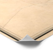 Vintage Karte des Potomac River (1838) Poster (Ecke)