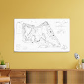 Vintage Karte des Prospect Park (1901) Leinwanddruck (Insitu (Wohnzimmer))