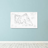 Vintage Karte des Prospect Park (1901) Leinwanddruck (Insitu (Holzboden))