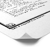 Vintage Karte des Prospect Park (1901) Poster (Ecke)