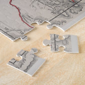 Vintage Karte des Puget Sound (1899) Puzzle (Seite)