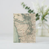 Vintage Karte des Puget Sound (1910) (Stehend Vorderseite)