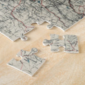 Vintage Karte des Puget Sound (1919) Puzzle (Seite)