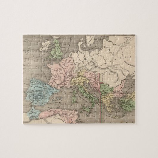 Vintage Karte des Römischen Reiches (1838) Puzzle (Horizontal)