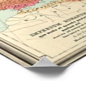 Vintage Karte des Römischen Reiches (1889) Poster (Ecke)