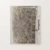 Vintage Karte des Schenectady NY (1875) Puzzle (Vertikal)
