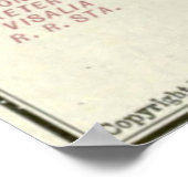 Vintage Karte des Sequoia-Nationalparks (1919) Poster (Ecke)