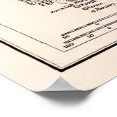 Vintage Karte des Sonnensystems (1900) Poster (Ecke)