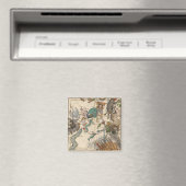 Vintage Karte des Südpols Magnet (In Situ (Geschirrspüler))