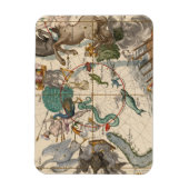 Vintage Karte des Südpols Magnet (Vertikal)