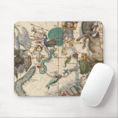 Vintage Karte des Südpols Mousepad (Mit Mouse)