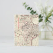 Vintage Karte des Texas-Eisenbahnsystems (1885) (Stehend Vorderseite)