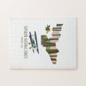 Vintage Karte des überragenden Nationalwaldes Minn Puzzle (Horizontal)