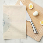 Vintage Karte des unteren Cape Cod Küchentuch (Viertel Falte)